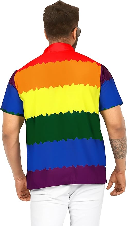 La Leela LA LEELA Men's Relaxed Fit Beach Hawaiian Shirt P00026