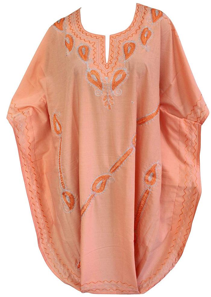 La Leela LA LEELA Rayon 8 Solid Women's Nightgown Kaftan Style Beachwear Cover Up Dress