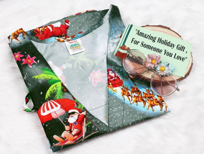 La Leela LA LEELA Santa Claus Bikini Christmas Cover Up Black_X795 OSFM 16-28W[XL- 4X]