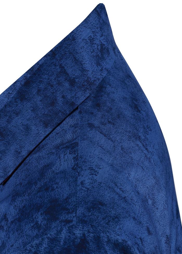 La Leela LA LEELA Shirt Casual Button Down Short Sleeve Beach Shirt Men Aloha Pocket Shirt Bright Blue_AA107