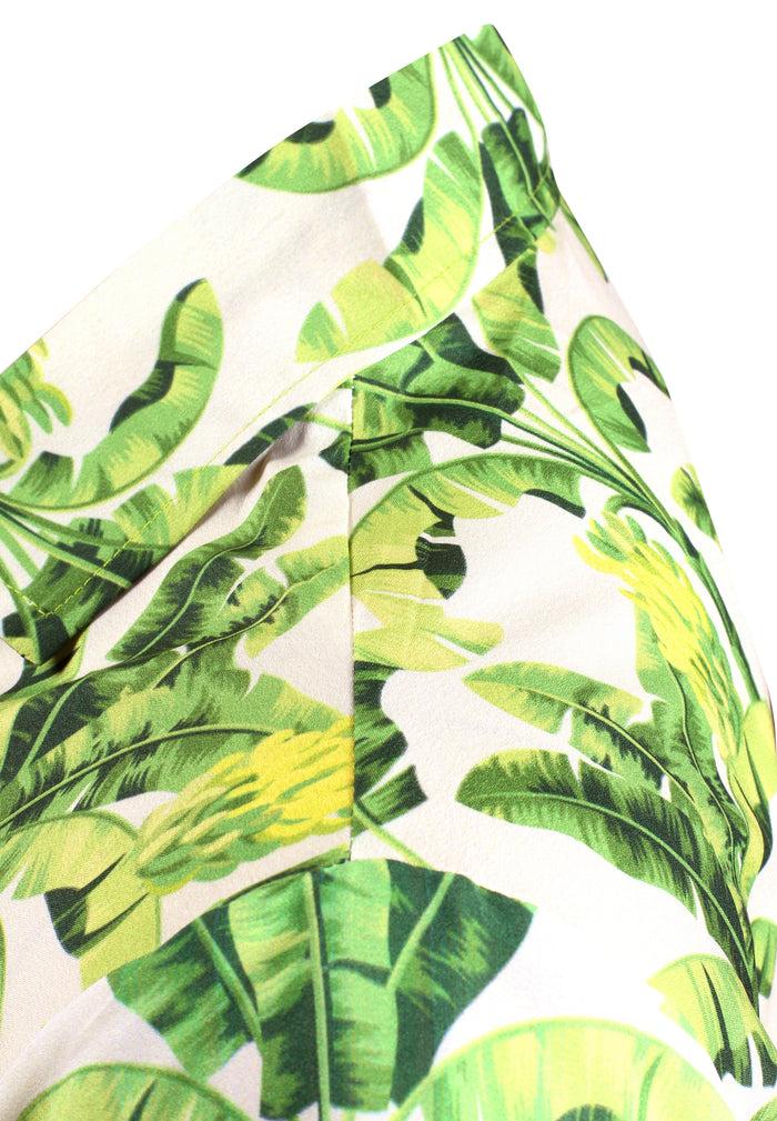 La Leela LA LEELA Shirt Casual Button Down Short Sleeve Beach Shirt Men Aloha Pocket Shirt Cream_AA14