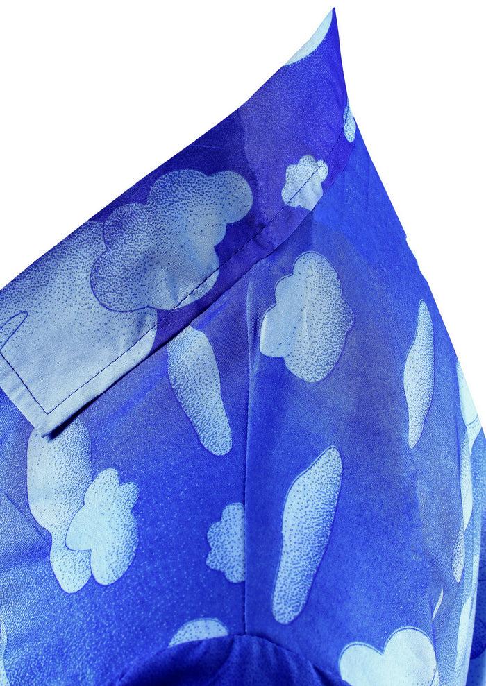 La Leela LA LEELA Shirt Casual Button Down Short Sleeve Beach Shirt Men Aloha Pocket Shirt Blue_W70