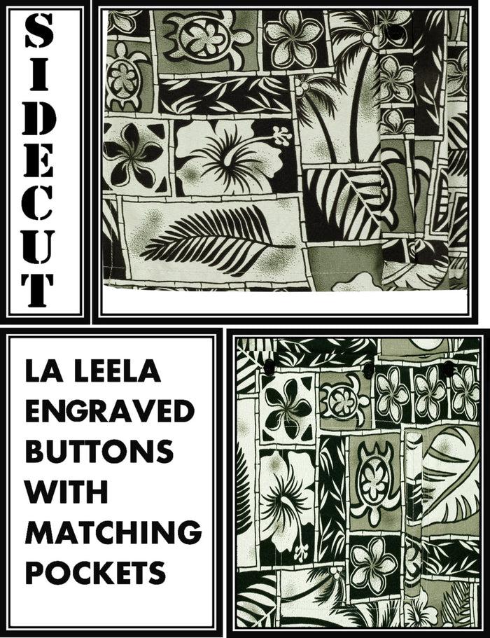 La Leela LA LEELA Shirt Casual Button Down Short Sleeve Beach Shirt Men Aloha Pocket Shirt Halloween Black_W403