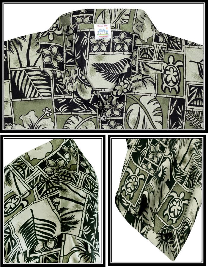 La Leela LA LEELA Shirt Casual Button Down Short Sleeve Beach Shirt Men Aloha Pocket Shirt Halloween Black_W403