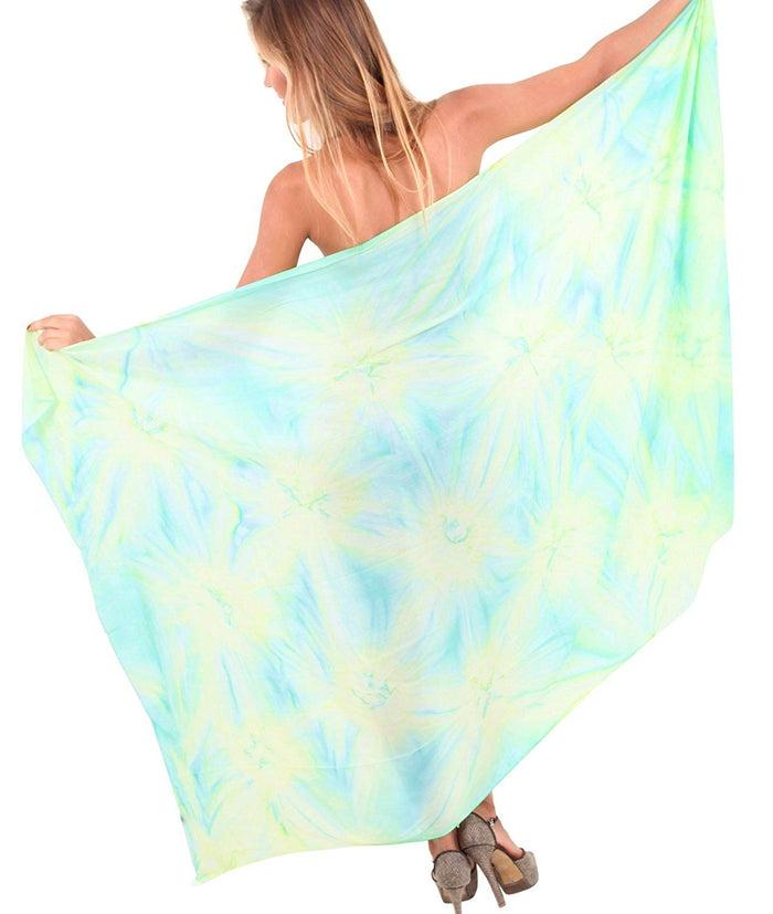 La Leela LA LEELA Swimsuit Cover-Up Sarong Beach Wrap Skirt Hawaiian Sarongs For Women Plus Size Short Half Mini I