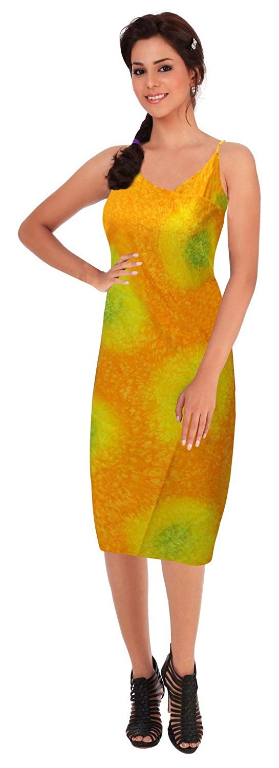 La Leela LA LEELA Swimwear Women Spaghetti Backless Wrap Sarong Beach Bikini Cover Ups