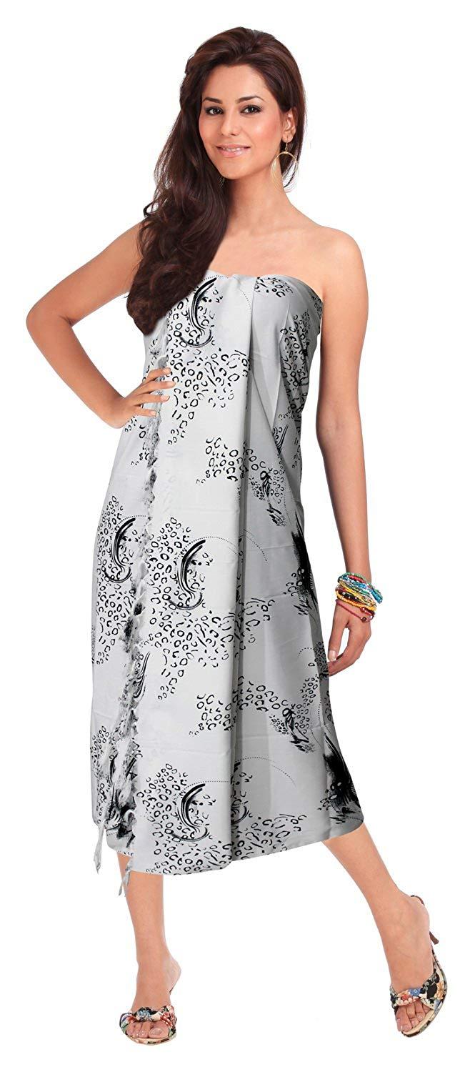 La Leela LA LEELA Women Beachwear Bikini Cover Up Swimwear Bathing Suit Wrap 17 ONE Size