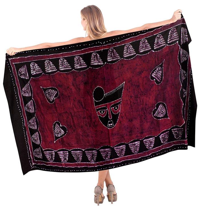 La Leela LA LEELA Women Beachwear Bikini Cover Up Swimwear Wrap Batik Plus Size