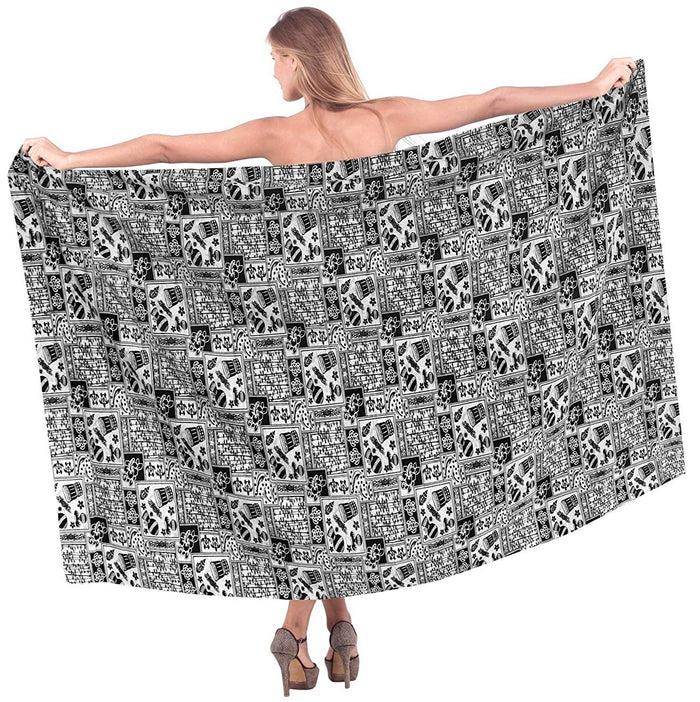 La Leela LA LEELA Women Beachwear Bikini Cover Up Swimwear Wrap Batik Plus Size