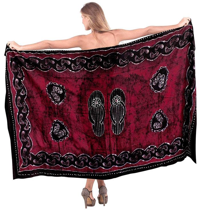 la leela LA LEELA Women Beachwear Bikini Cover up Swimwear Wrap Batik Plus Size