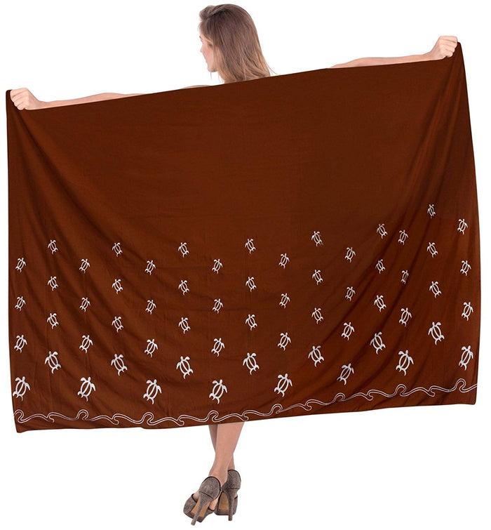 la leela LA LEELA Women Beachwear Bikini Cover up Swimwear Wrap Solid 5 Plus Size