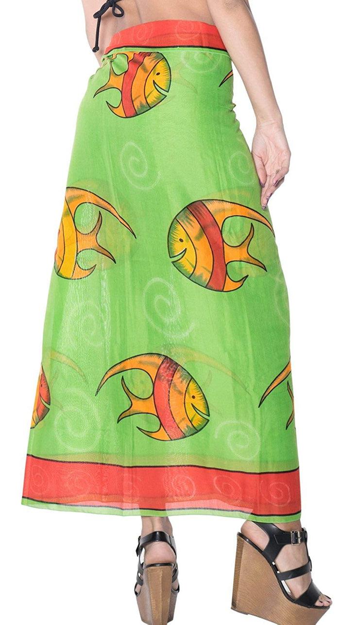 La Leela LA LEELA Women Beachwear Bikini Coverup Wrap Pareo Swimwear Sarong 25 OneSize