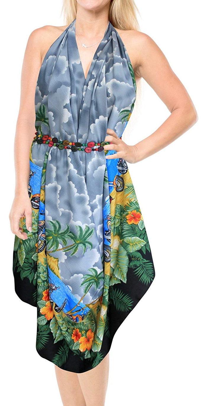 La Leela LA LEELA Women Beachwear Bikini Wrap Cover Up Swimwear Bathing Suit 1 ONE Size