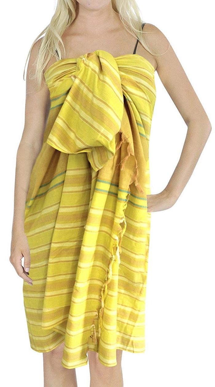 La Leela LA LEELA Women Beachwear Bikini Wrap Cover Up Swimwear Bathing Suit 16 ONE Size