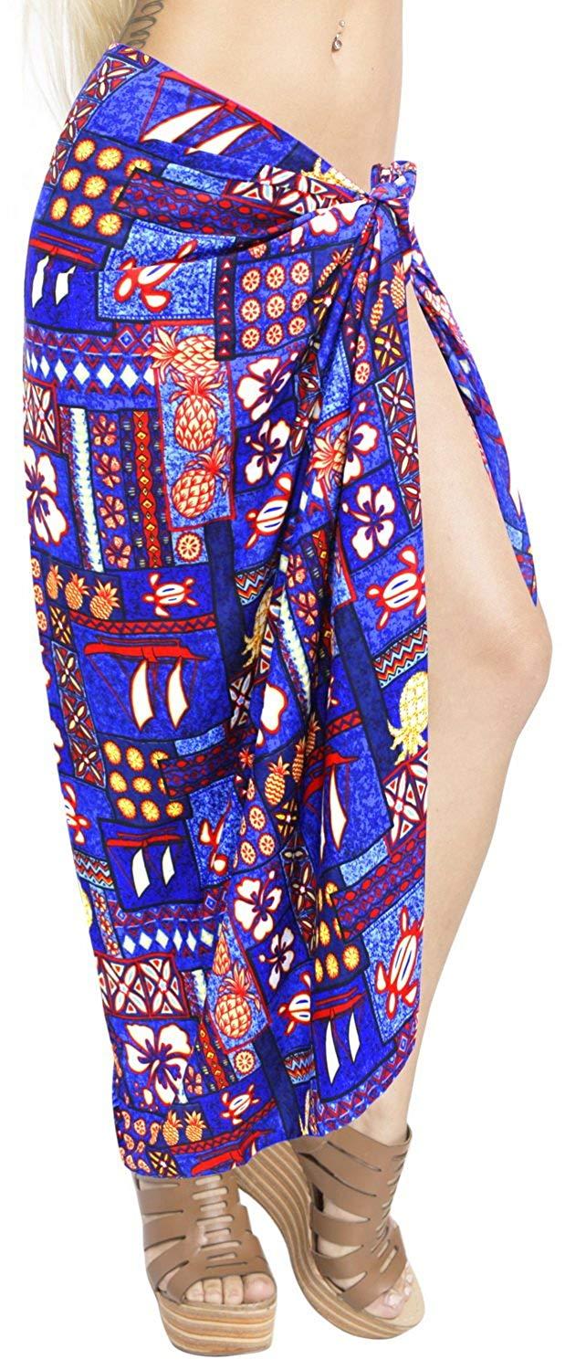 La Leela LA LEELA Women Beachwear Bikini Wrap Cover Up Swimwear Bathing Suit 28 ONE Size