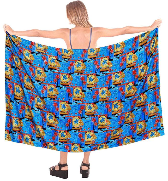 La Leela LA LEELA Women Beachwear Bikini Wrap Cover Up Swimwear Bathing Suit 28 ONE Size