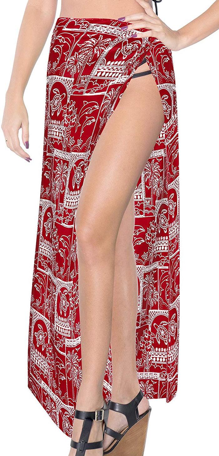 la leela LA LEELA Women Beachwear Bikini Wrap Cover up Swimsuit Dress Sarong 17 ONE Size