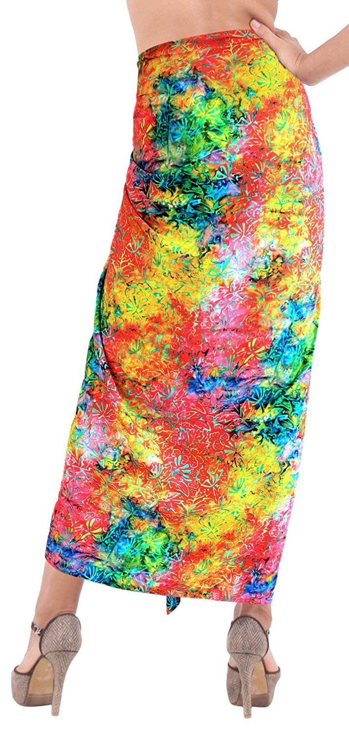 La Leela LA LEELA Women Beachwear Sarong Bikini Cover Up Wrap Bathing Suit 27 ONE Size