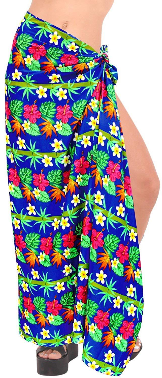 La Leela LA LEELA Women Beachwear Sarong Bikini Cover Up Wrap Bathing Suit 5 ONE Size