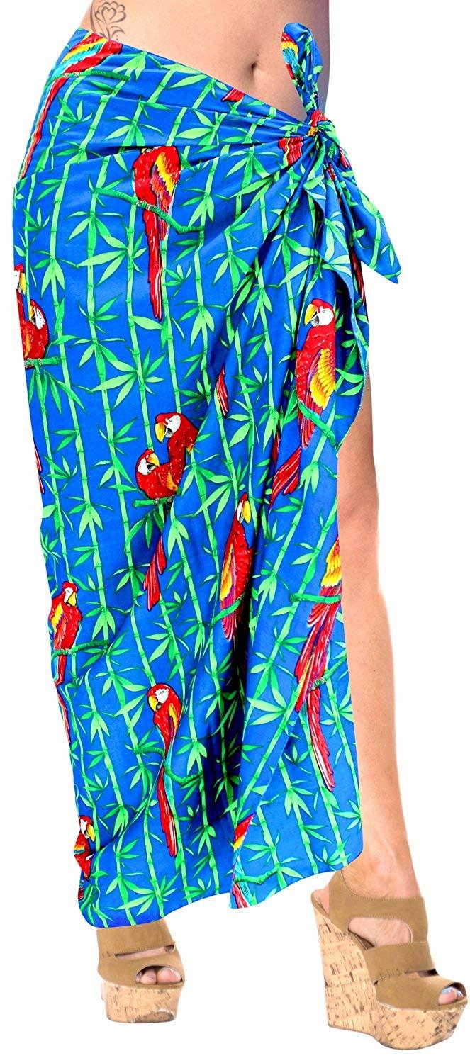 La Leela LA LEELA Women Beachwear Sarong Bikini Cover Up Wrap Bathing Suit 5 ONE Size