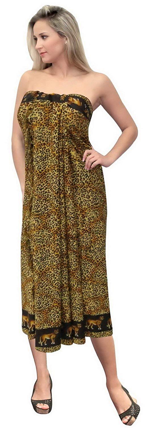 La Leela LA LEELA Women Bikini Cover Up Wrap Swimwear Sarong Satin_Stripe ONE Size