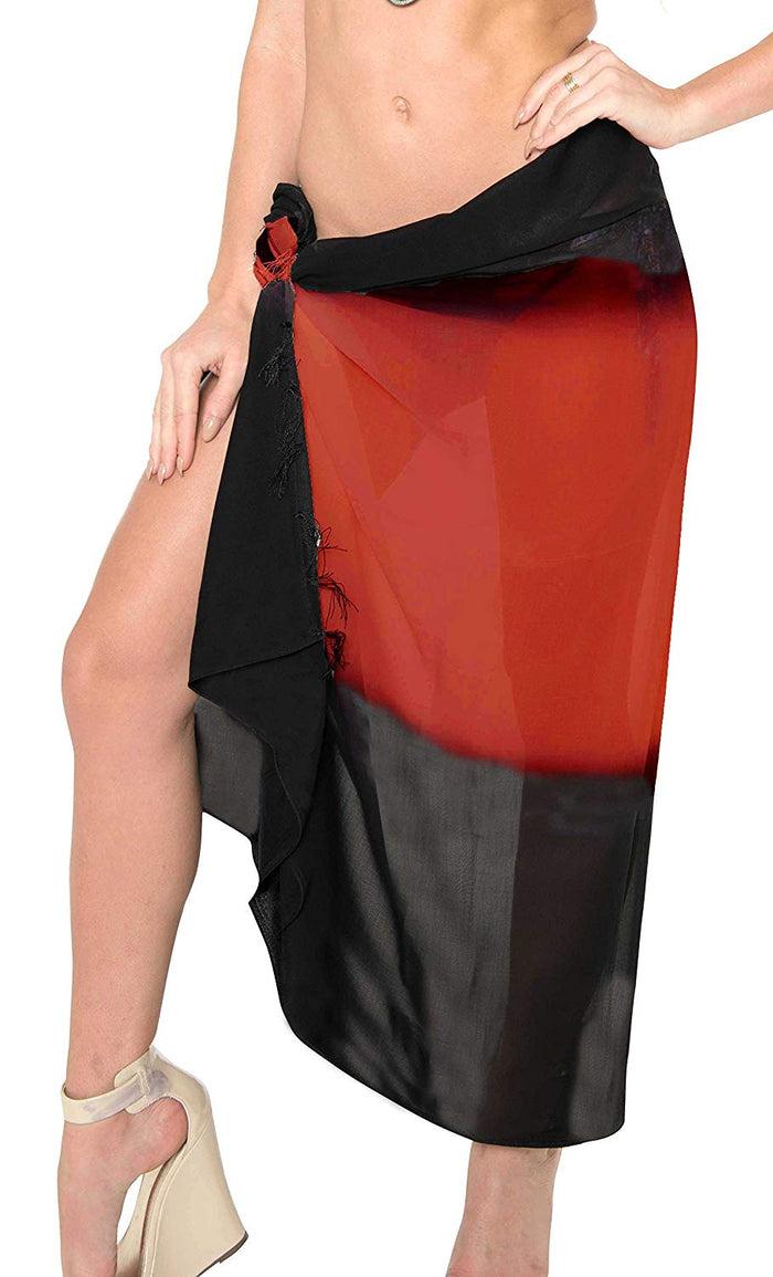 la leela LA LEELA Women's Bikini Wrap Cover up Swimsuit Dress Sarong Gradient ONE Size