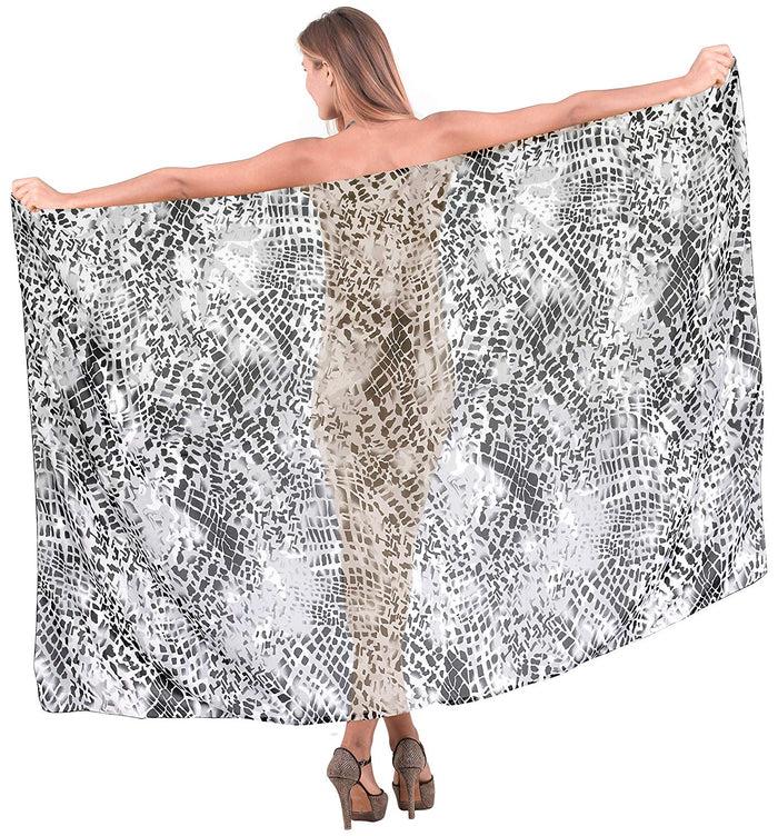 La Leela LA LEELA Women's Bikini Wrap Cover Up Swimsuit Sarong Dress Jacquard ONE Size