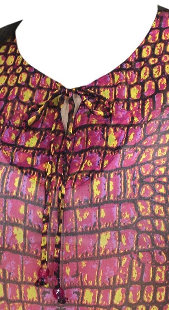 La Leela LA LEELA Women's Caftan Style Nightgown Beachwear Bathing Suit Dress Cover Up