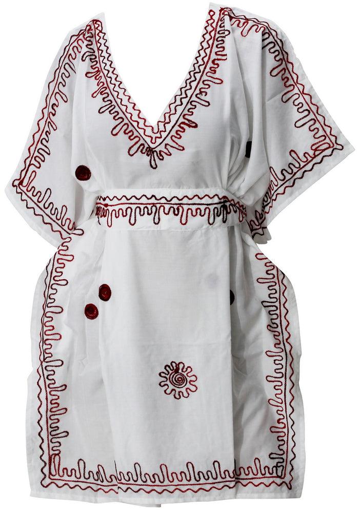 la leela LA LEELA Women's Cute V-Necks Short Sleeve Casual Tunic Dress for Summer US 10-14 White_T320 la leela LA LEELA Women's Cute V-Necks Short Sleeve Casual Tunic Dress for Summer US 10-14 White_T320