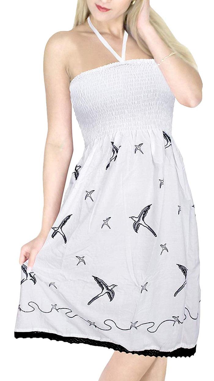 La Leela LA LEELA Women's One Size Beach Dress Tube Dress One Size