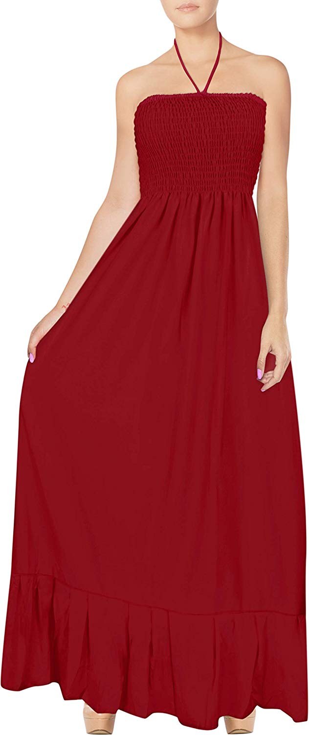 La Leela LA LEELA Women's One Size Beach Dress Tube Dress One Size