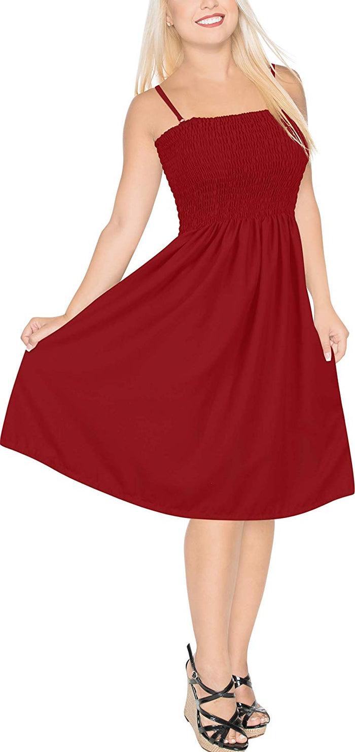 La Leela LA LEELA Women's One Size Beach Dress Tube Dress One Size