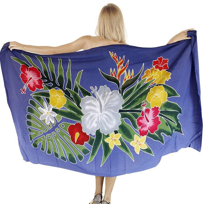 La Leela LA LEELA Women's Swimsuit Cover Up Sarong Bikini Swimwear Beach Cover-Ups Wrap Skirt Large Maxi ER