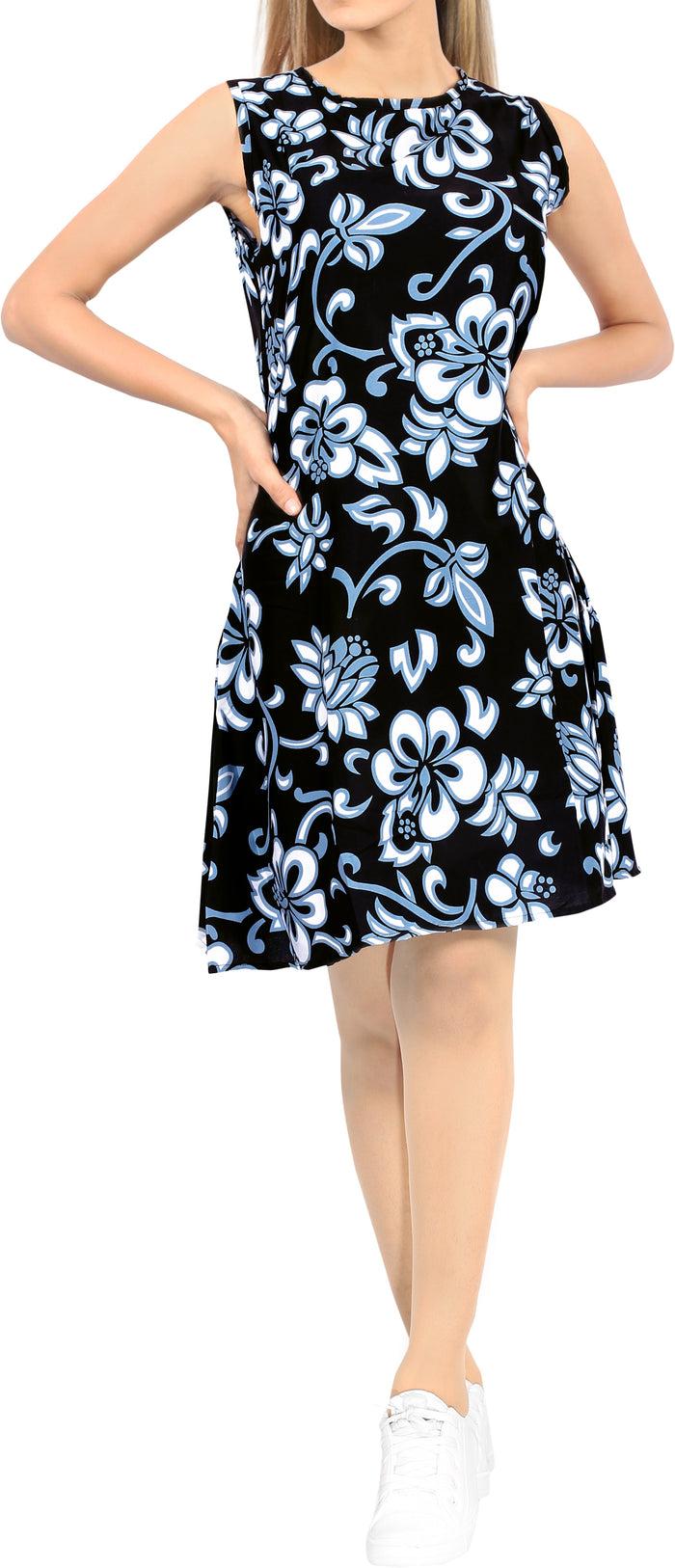 La Leela LA LEELA Women's Swimsuit Topss Cover Ups Swimwear Dress US 14 [L] Black_T728