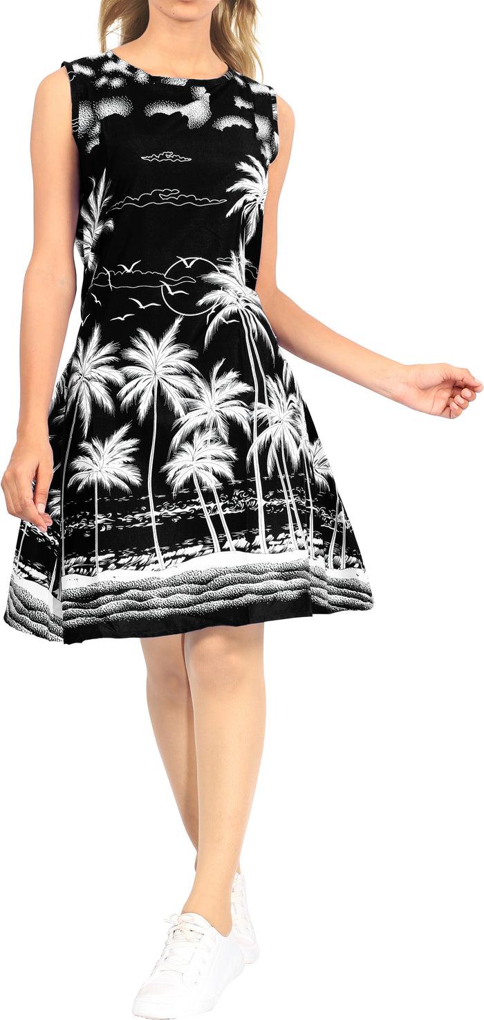 la leela LA LEELA Women's Swimwear Beach Bikini Cover Ups Swimsuit US 4 [S] Black_V577