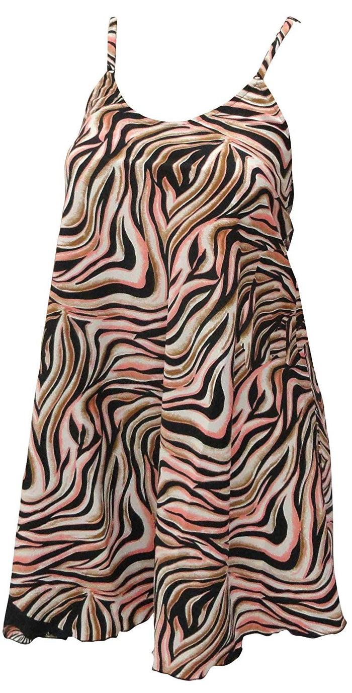 La Leela LA LEELA Women Summer Casual T Dresses Beach Cover Up Tank Swing Sundress