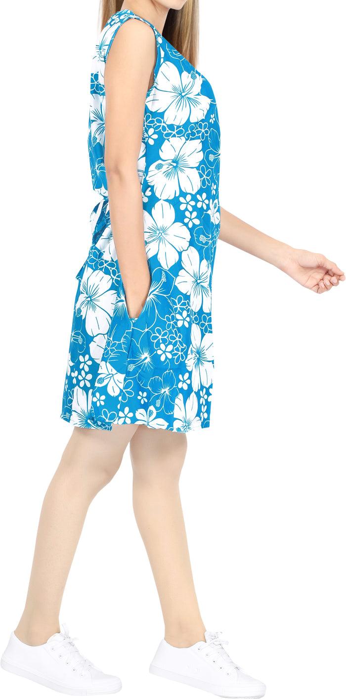 La Leela LA LEELA Women Swimsuit Tops Cover Up Bathing Suit Swimwear US 14 [L] Blue_U527