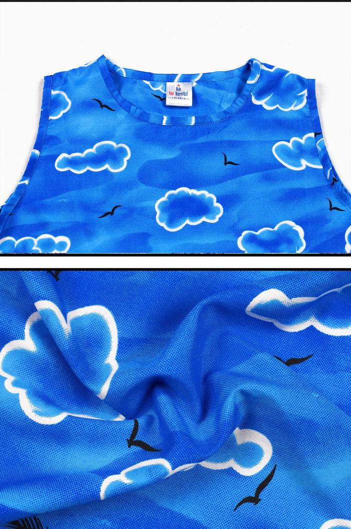 La Leela LA LEELA Women Swimwear Bathing Suit Cover Ups Swimsuit Tops US 4 [S] Blue_V250