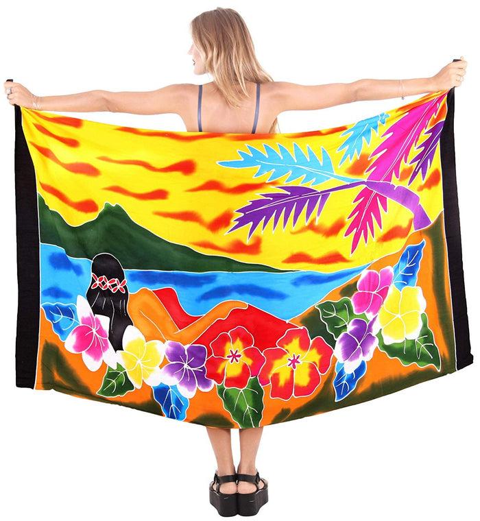 la leela LA LEELA Womens Beach Swimsuit Cover Up Sarong Swimwear Cover-Up Wrap Skirt Plus Size Large Maxi FK la leela LA LEELA Womens Beach Swimsuit Cover Up Sarong Swimwear Cover-Up Wrap Skirt Plus Size Large Maxi FK