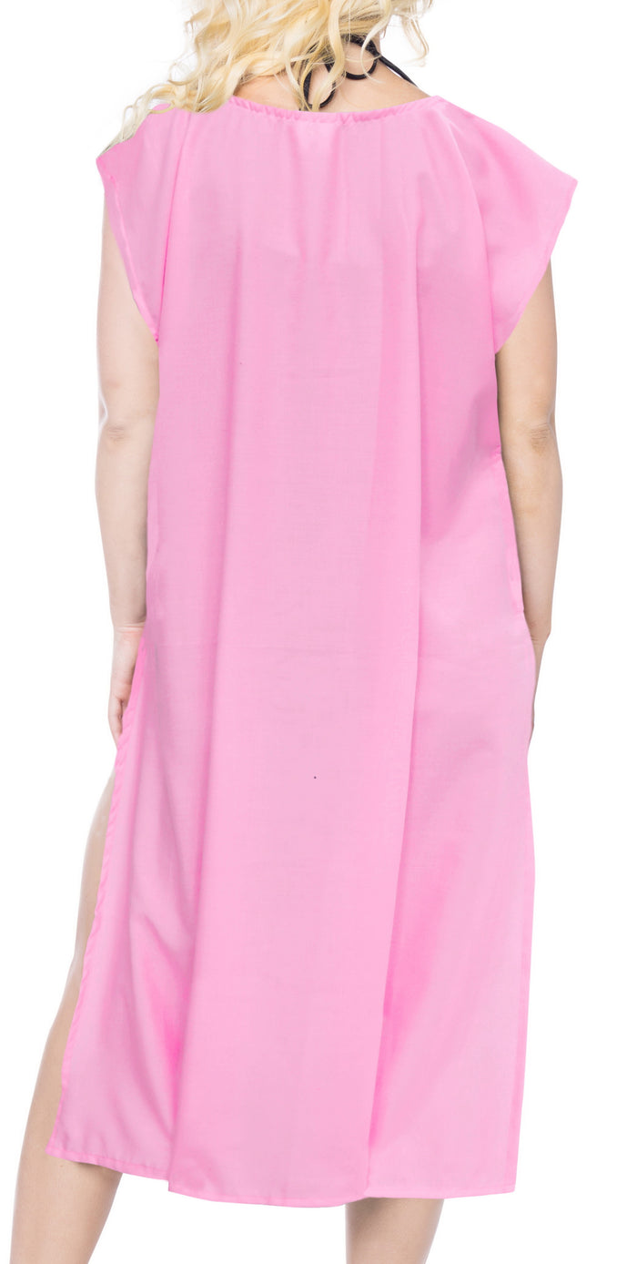 La Leela La Leela Womens Beachwear Bikini Swimwear Swimsuit Beach Cover Up Blouse Dress P