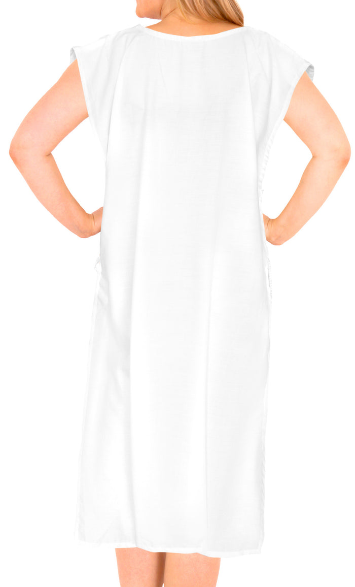 La Leela La Leela Womens Beachwear Bikini Swimwear Swimsuit Beach Cover Up Blouse Dress W