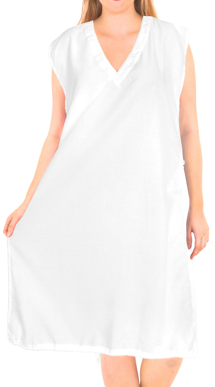 la leela La Leela Womens Beachwear Bikini Swimwear Swimsuit Beach cover up Blouse Dress W