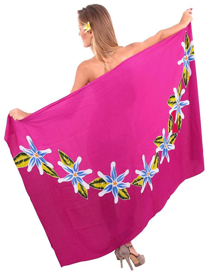 La Leela LA LEELA Womens Plus Size Sarong Swimsuit Cover Up Beach Wrap Skirt Sarong Wraps For Women Large Maxi EG