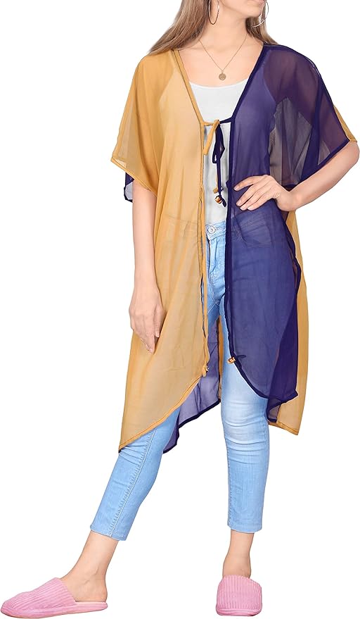 la leela La Leela Womens Summer Casual Loose Swing T Shirt Beach Sundress Kaftan Cover Up Beige_Navy Blue 906394 la leela La Leela Womens Summer Casual Loose Swing T Shirt Beach Sundress Kaftan Cover Up Beige_Navy Blue 906394