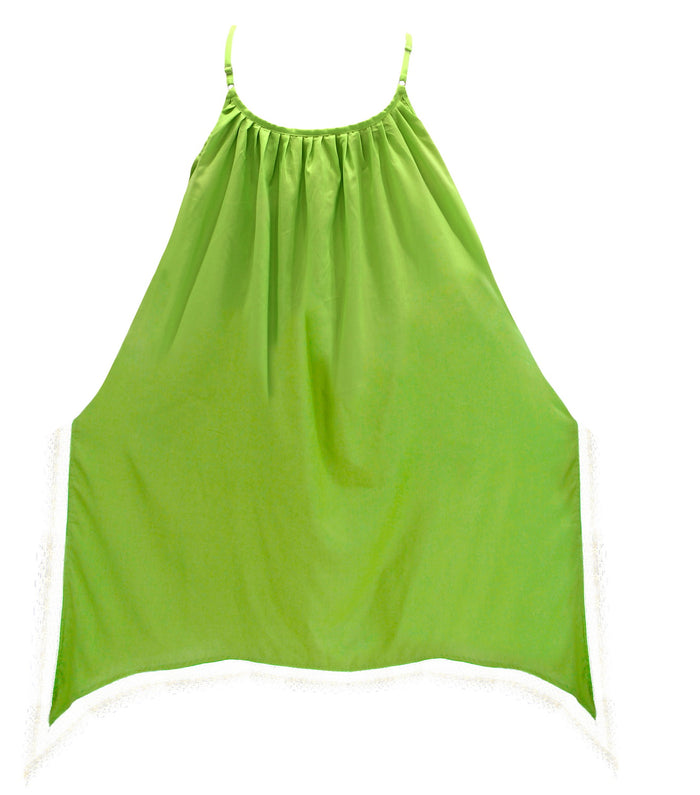 La Leela Rayon Women's Beachwear Bikini Cover Up Swimwear Swimsuit Classic Blouse Green