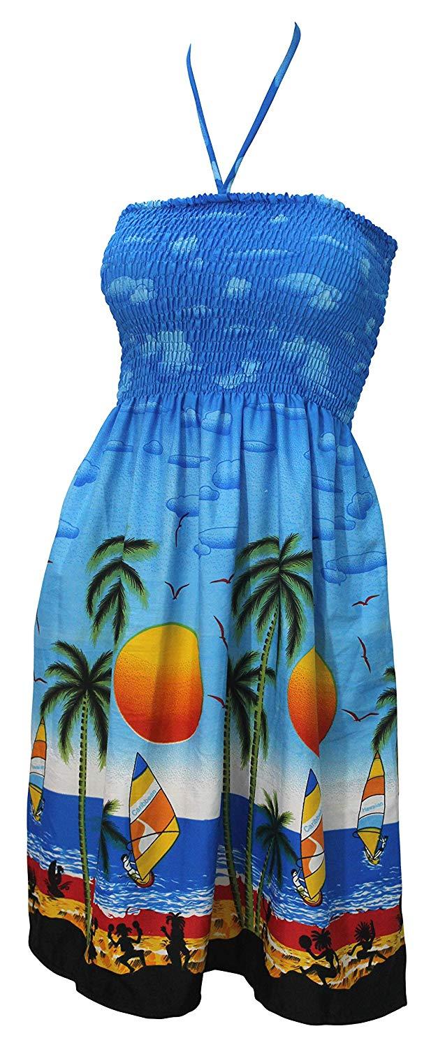 la leela Tube Dress Maxi Skirt Beach Halter Boho Backless Sundress Evening Party Swimsuit