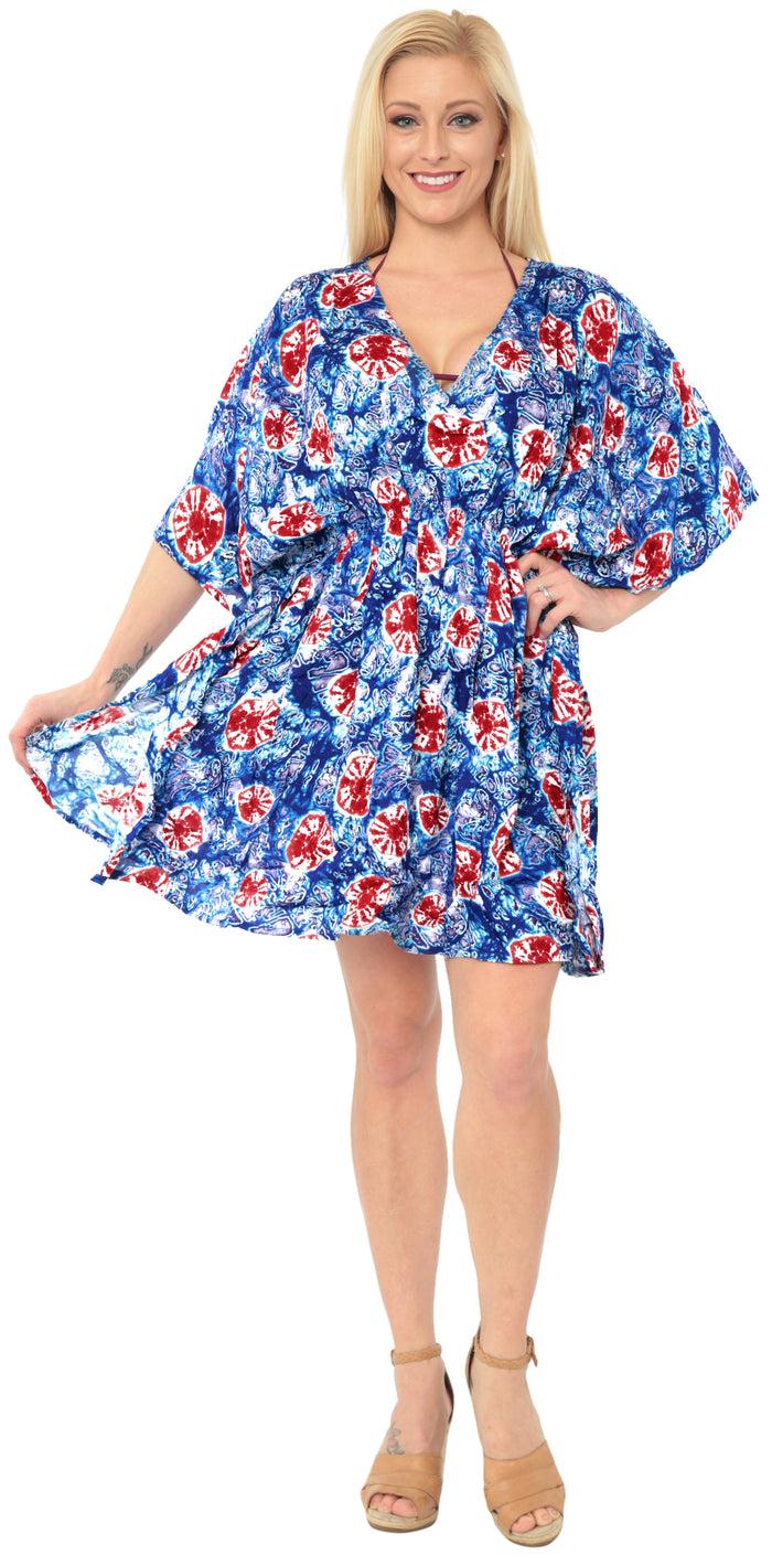 La Leela Women's Beach Swimwear Swimsuit Bikini Cover Up Summer Casual Blouse TOP