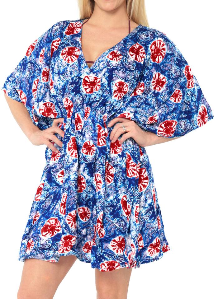 la leela Women's Beach Swimwear Swimsuit Bikini Cover up Summer Casual Blouse TOP