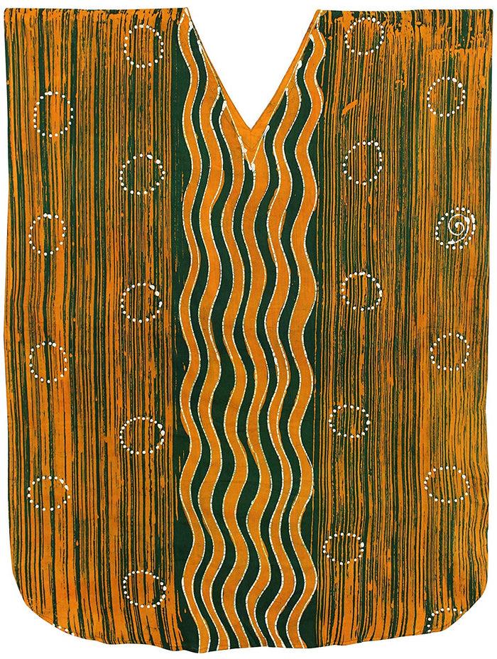 La Leela Women's Beachwear MAXI Dress COTTON Batik Swimwear Evening Dress LONG KAFTAN