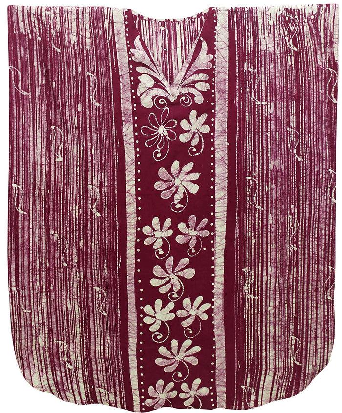 La Leela Women's Beachwear MAXI Dress COTTON Batik Swimwear Evening Dress LONG KAFTAN